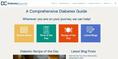 DiabetesCare.net Screenshot