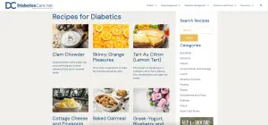 DiabetesCare Recipes Page
