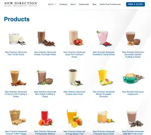 NewDirection Products Page