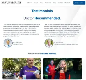 NewDirection Testimonials Page