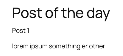 Post of the Day screenshot