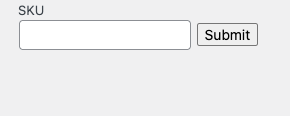 SKU Search screenshot